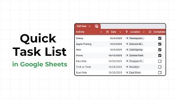 Supersnelle takenlijst in Google Sheets