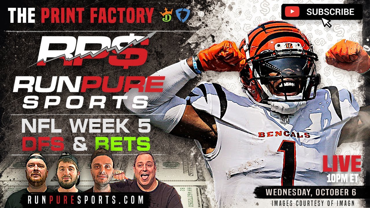 nfl-week-5-vegas-and-dfs-plays-print-factory-preview-youtube