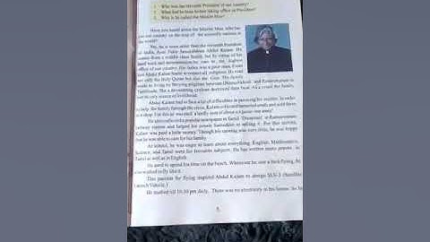 8th English Chapter-2 The making of the missile man