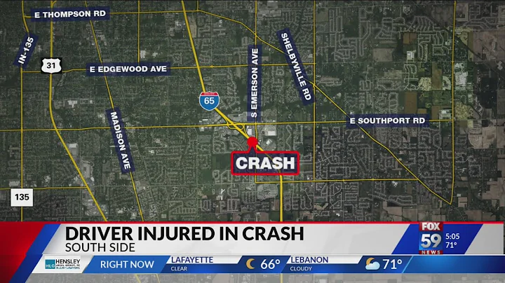 Truck going wrong way on I-65 causes multiple crashes in south Indy