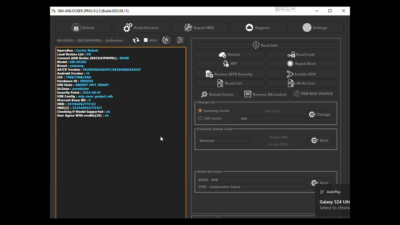 2025 Samsung Unlock via SIM Unlocker Pro – Fold 6/7, S25 Series on Verizon, T-Mobile, Tracfone