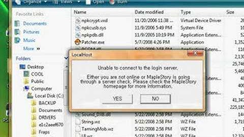Maple Story Private Server Problem