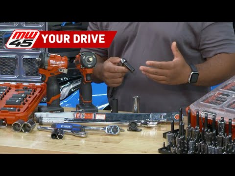 Power Drill, Man, Person. Text: mw YOUR DRIVE 45