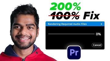 Fix Adobe Premiere Pro Export Stuck at Rendering Required Audio Files