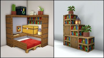 Minecraft : 25 ý tưởng trang trí nội thất và xây dựng hacks!