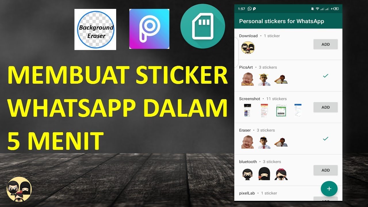 Cara Membuat Sticker Whatsapp Hanya 5 Menit Youtube