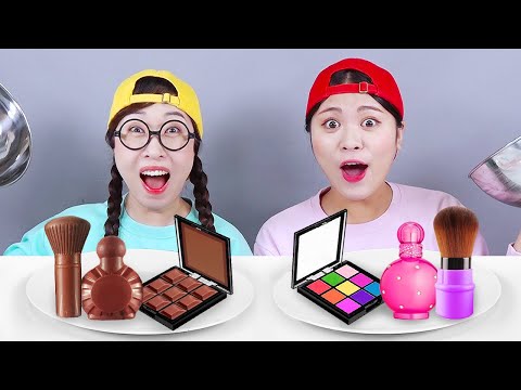 เครื่องสำอางที่กินได้ช็อคโกแลตการแต่งหน้าท้าทาย DONA