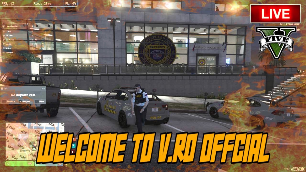 🛑 Live Stream ប៉ូលីសដេញចាប់ចោរ #GTA5 #SontephebCity #Roleplay
