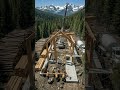 We Built a Luxury Mountain Cabin From Nothing | Construction Timelapse #shorts