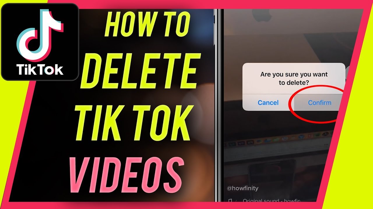 delete tiktok videos