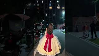 “Runaway Princess Vibes ✨ Snow-White Diary Dress Shoot | Aesthetic Walk &amp; Pose”