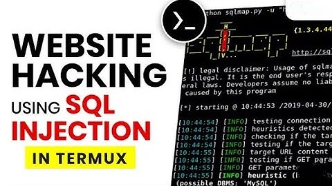 Website hacking with SQL Injection in Termux (Android)
