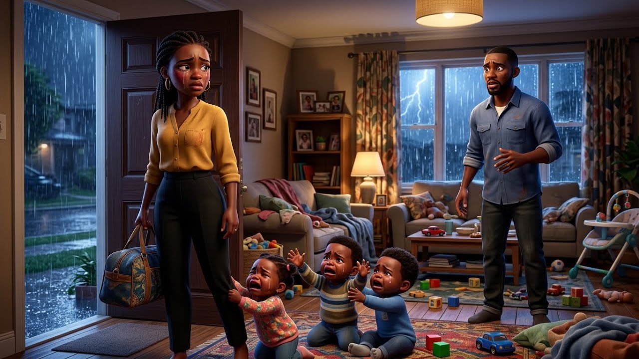 He Called His Wife Lazy… Until She Walked Away and Left Him With Triplets.