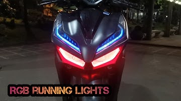 Honda click V2 | RGB running lights | back to stock option