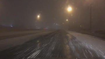 Crews working to clear roads during winter weather Saturday night