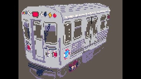 CTA Train Car making of timelapse in #picoCAD