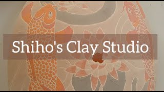 Beautiful Raku firing process! How I draw koi fish on clay