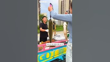 gái xinh lấy cá câu được đổi lấy đồ nướng vỉa hè ăn gặp 2 anh chủ quán vui tính và cái kết  #fishing