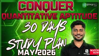 30 Days Strategy Plan To Pass Ca Foundation Quantitative Aptitude May 2026 Nithin