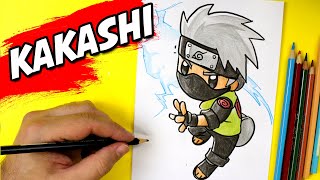 Cómo Dibujar A Kakashi Con Chidori Kawaii How To Draw Kakashi Chidori Kawaii Naruto
