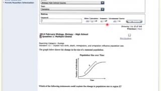 Accessing Practice MCAS questions