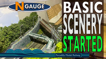 N GAUGE MODEL RAILWAY, BASIC SCENERY STARTED