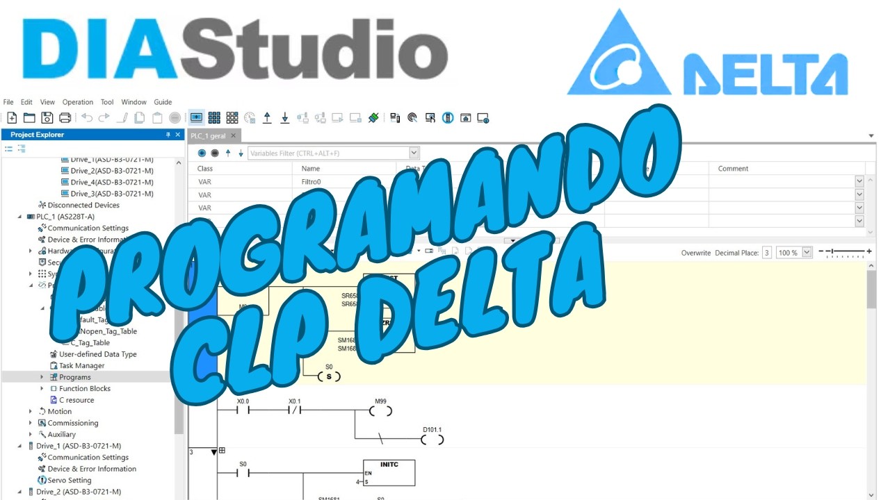 DIADesigner e COMMGR: Como Simular e Programar CLP Delta sem Hardware ...