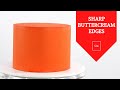 HOW TO GET SHARP EDGES ON A BUTTERCREAM CAKE │ CAKE DECORATING │ CAKES BY MK