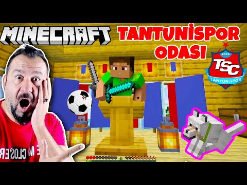 MINECRAFT TANTUNİSPOR ODASI SÜPRRİZİ! YENİ KÖPEĞİM OLDU! I MINECRAFT SURVIVAL!