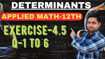 Determinant | Ex-4.5(1-6) Cramer’s Rule |Applied Maths Ml Agarwal Class-12th @sushantclasses6634