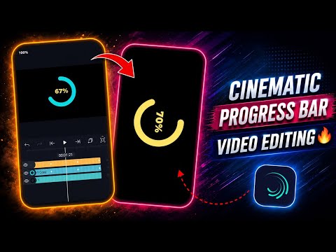 Alight Motion Progress Bar Animation Tutorial | Smooth Loading Circle & Percentage Effect