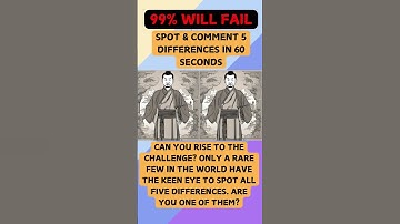 99% Will Fail To Find | Spot the 5 Differences in Just 60 Seconds! 🔍 Challenge Accepted?