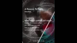 Download lagu A Reason To Fight Karaoke Disturbed