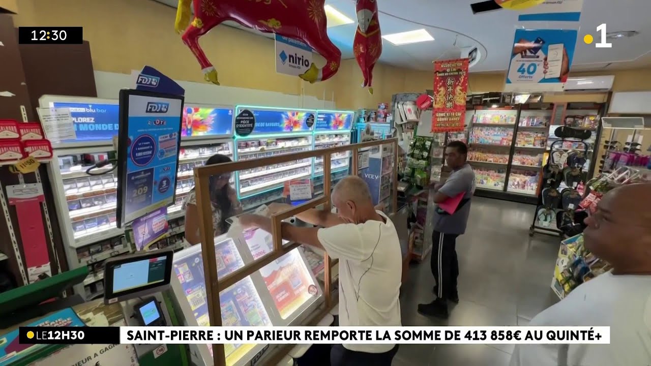 Un joueur remporte 400 000 euros dans ce PMU de Saint-Pierre.Un endroit qui porte chance visiblement