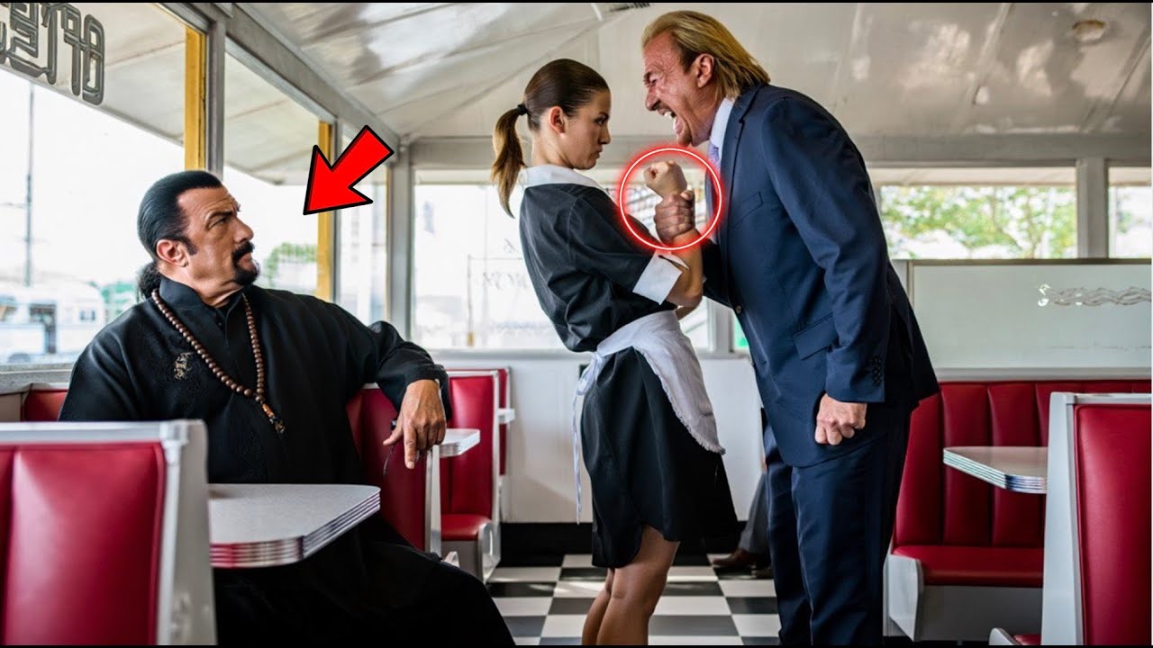 Бандиты НАЕХАЛИ на официантку. Они не знали, кто сидит у окна. Через минуту умоляли