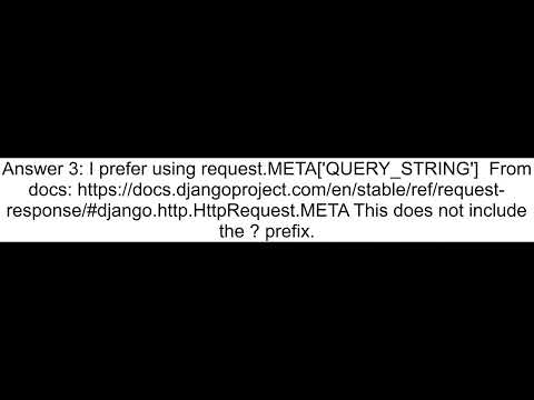 Best way to get query string from a URL in python