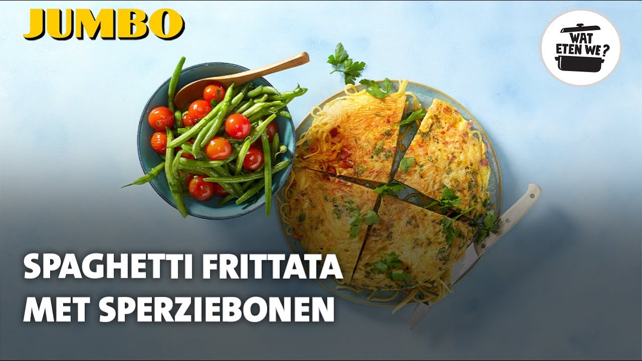Wat eten we? Spaghetti-frittata met sperziebonen