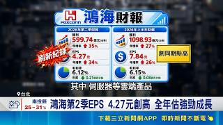 Foxconn’s AI Engine in Full Gear! Q2 Profits Hit Record Highs, AI Server Shipments Expected to Do...