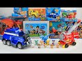 Paw patrol unboxing collection review  marshallmighty movie bulldozer  hero pup  marshall asmr