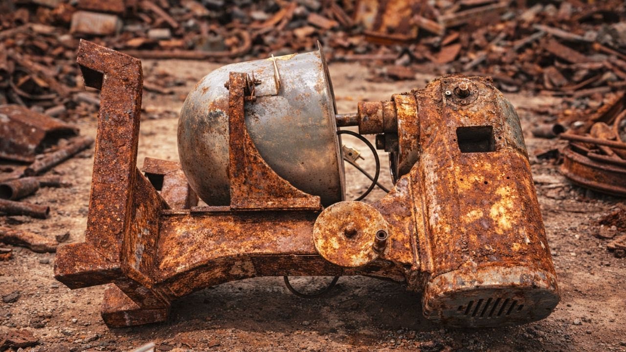 Restoration old serious damage mixer cream egg whisk machine // From Rusted Junk to Perfect