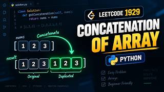 LeetCode 1929 | Concatenation of Array | Python Solutions | Tamil |
