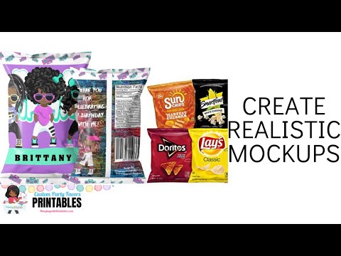 Download Create Realistic Chip Bag Mockups without photoshop - YouTube