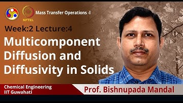Lec 8: Multicomponent diffusion and diffusivity in solids
