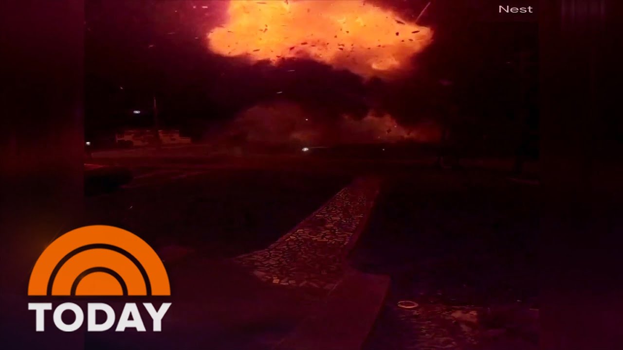 Doorbell cam captures house explosion in South Florida