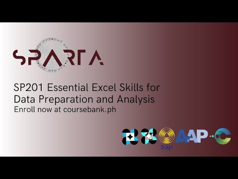 SP201: Essential Excel Skills for Data Preparation and Analysis
