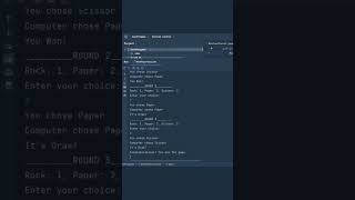 Rock paper scissors game using Jave OOP 🥶🔥GUI #programming