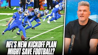 Pat McAfee Breaks Down The New NFL's 'Hybrid Kickoff' Proposal That May Not Ruin Football