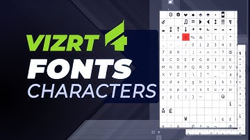 Vizrt 4 Font Characters Tutorial