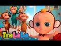 Cinci maimuțele - Cântece cu animale pentru copii | TralaLa