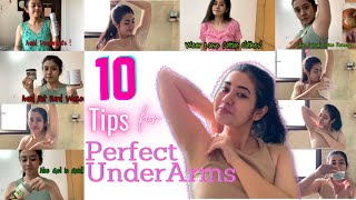 10 Secret Tips for Perfect UnderArms |My UnderArm Routine #underarm #darkunderarms #tipsandtricks